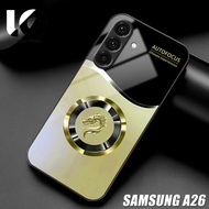 HP Casing SAMSUNG A26 Softcase SAMSUNG A26 Case Glossy Casing Shiny Glass Protector Mobile Phone Acc