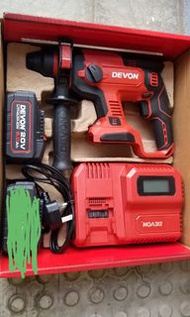 全新大有Devon - 20V電鑽，跟1粒電池5.0，一部紅閃快充電機，送電鑽鑽嘴2支，地盤裝修用品