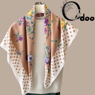 HIGH QUALITY 90x90cm square silk scarf with box - head turban - 90x90 cm scarf, crow's beak bandana 