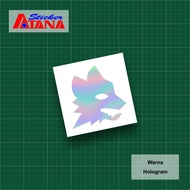 Stiker Cutting AS Roma Serigala Wolf Emblem Logo Bola I Giallorossi Romanisti Totti Football Club It
