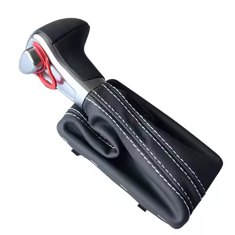 Car Leather Chrome GEAR Shift Knob Shift Knobs FOR AUDI A6 A7 A3 A4 A5 A6 c6 Q5 2009 2010 2011 2012 