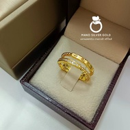 แหวนเพชรcz ฟรีไซส์ 0497 หนัก 1 สลึง แหวนทองเคลือบแก้ว ทองสวย แหวนทอง แหวนทองชุบ แหวนทองสวย  แหวน