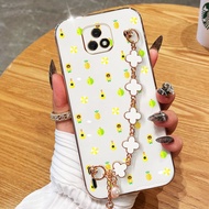 YBD Phone Case For Motorola Moto E7 Plus E7 Power E7i Power 2021 Fragmented Pineapple Strawberry Wea
