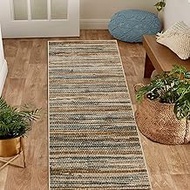 Superior Indoor Runner Rug, Jute Backing, Soft Modern Rugs for Entryway, Kitchen Floors, Office Floo