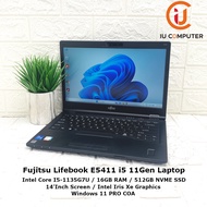 FUJITSU LIFEBOOK E5411 INTEL CORE I5-1135G7 16GB RAM 512GB NVME SSD USED LAPTOP REFURBISHED NOTEBOOK