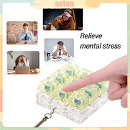 SEL 9 Key Keyboard Clicks Keychain Multifunctional Stress Relief Keycaps For Gamers  Giving