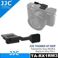 JJC ยกนิ้วให้ที่จับสำหรับ Sony RX1R III แทนที่ TG-2รองเท้าร้อนอะลูมินัมอัลลอยที่วางนิ้วหัวแม่มือที่จ