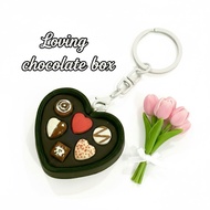 Love chocolate Box Keychain