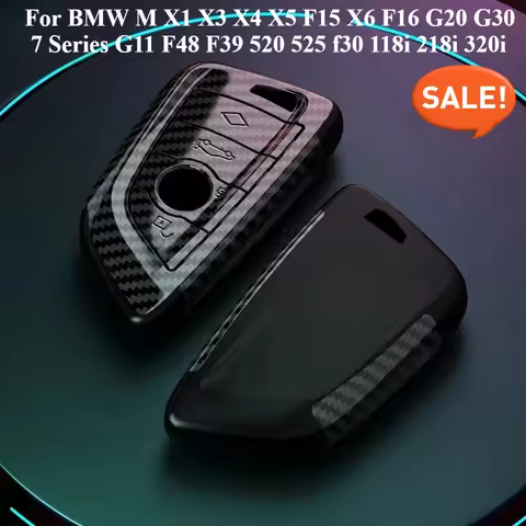 PC Racing stickers Car Key Case Cover For BMW M X1 X3 X4 X5 F15 X6 F16 G20 G30 7 Series G11 F48 F39 