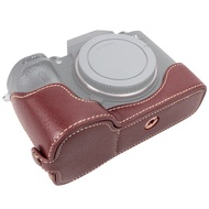 doperfect1-SG High Quality PU Leather Camera Half Case Grip Bag Protective Bottom Cover for Sony A9/