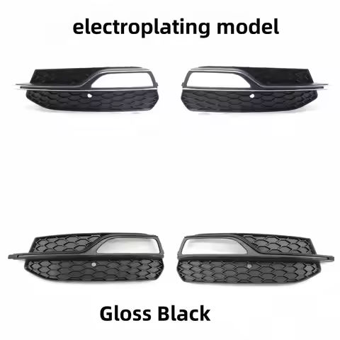 Car Front Bumper Fog Light Grille NEYCOMB HEX Honeycomb Mesh Lamp Cover For Audi A3 S3 RS S-Line 201