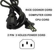 7E8 AC Power Cord 2 Pin Plug 1.2M For CPU Monitor Rice Cooker
