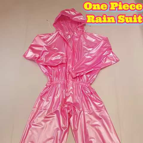 Waterproof PVC One Piece Rain Suit Windproof Lightweight Outdoor Sports Riding Sailing Activities So