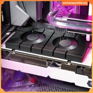 [WishshopeehhhMY] Graphic Card Backplane Cooler W/Dual PWM Fan Adjustable Speed for RTX 3090 3080