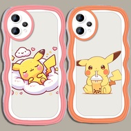 A-18 Pokemon TPU Casing for Realme 14T C31 14 9i C35 9 14X C30 Pro Plus 5G Transparent Case
