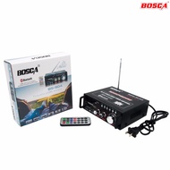 Bosca BS-904 HI-FI Stereo Audio Power Amplifier 200W+200W with Bluetooth (Black)