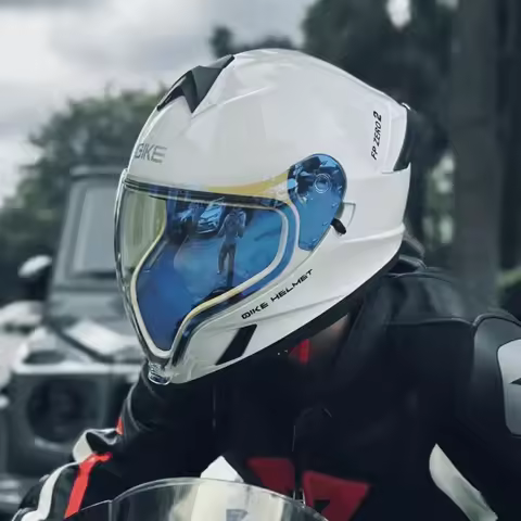 Motorcycle Flip Up Helmet Dual Sunvisor DOT Cascos Full Face Helmet for Adventure Motorcycle Street 