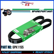 LUCAS FAN BELT 6PK1155 FOR PERODUA AXIA BEZZA 1.0