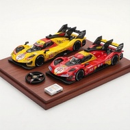 Bburago 1:64 499P ,, Bburago 1:64 Ferrari 499P Diecast Model dengan Kotak Paparan Akrilik untuk Peng