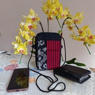 Tas Selempang Kain Tenun Mini Pouch Hp Tenun