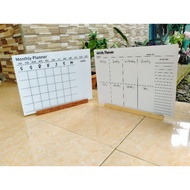 Acrylic Planner A3 A4 Monthly Weekly Korean aesthetic cute Planner Board/ Reminder Board/