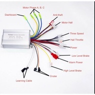 CONTROLLER BLDC BRUSHLESS REMOTE MULTI 36V/48V 350W - TECH ZONE