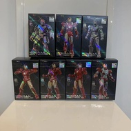 Iron Man MK1 MK7 Building Blocks Assembly Toy Figure Boys Blind Box Original Hero League Playsets Ed