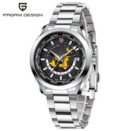 PAGANI DESIGN 40MM GMT NH34 Watch for Men Luxury Sapphire Glass Mechanical Watch Stainless Steel Aut
