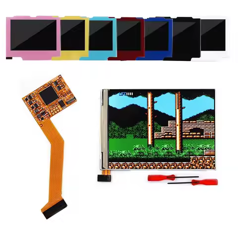 For GBA SP V2 IPS LCD Screen Backlight Kit Brightness for Game Boy Advance SP Console