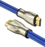 8K HDMI Cable 3.3FT/1M, HDMI 2.1 Cable Ultra High Speed Braided 48Gbps, 8K60Hz 4K120Hz 144Hz HDMI Cord eARC HDR,Compatible with Samsung Fire Roku Apple TV 4K (3.3Ft)