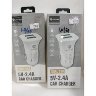 LENYES CA863 FAST CHARGING CAR CHARGER ORIGINAL 2 PORT USB 5V 2.4A