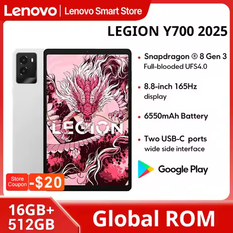 Lenovo LEGION Y700 2025 Gaming Tablet Global ROM 8.8-Inch 2K Display Snapdragon 8 Gen 3 Android 6550