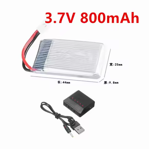 3.7V 800mAh Lipo Battery, 902540 Lithium-ion Battery for SYMA X5C X5C-1 X5 X5SC X5SW M68 K60 HQ-905 