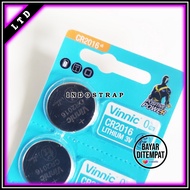 baterai vinnic CR2016 batrai CR-2016 batre CR 2016 lithium 3V