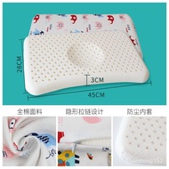 WJChildren's Latex Pillow Baby and Infant Thai Pillow2More than One Months for Kindergarten Children's Pillow Neck Prote