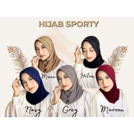Instant Hijab Sports Hijab Sports Hijab Short Bergo Sport Casual Ped Premium