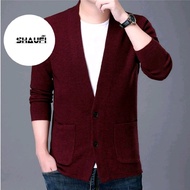 Sweater Vest Cardigan/Men's Cardigan SweaterCasual Men's SweaterLong Black Knitwear