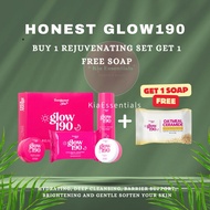 Honest Glow190 Rejuvenating Whitening Set Ceramide Glow Boosting Set with SPF50