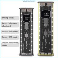 VIVI Capacity Case for 4x 21700  Storage Box USB C Port For Fast Charging