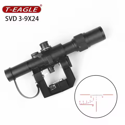 SVD 3-9X24 Hunting Rifle Scope Spotting Tactical RiflesScope Optical PCP Air Gun Airsoft Sight Stron
