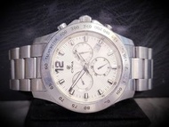 CYMA Watch 男庄司馬 13J石英日曆計時手錶連原廠不銹钢錶帶 42mm