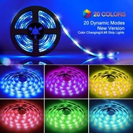 Ready Stock  lampu hiasan 5050 Led Light Strip 5m 300LED Waterproof RGB 5050 LED Strip Light +