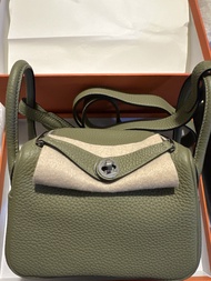 Hermès Lindy Mini 鼠尾草綠