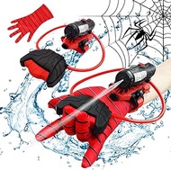 Water Guns, econoLED Spider Web Shooters Toy, Superhero Squirt Guns, Summer Outdoor Toys for Kids, Wrist Water Sprayer Toy with Glove, Backyard Fun Gift for Kids Outside