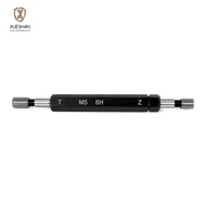 XUESHAN Thread Plug Gauge, Black 6H Tolerance Double Ends Thread Gauge, Durable M5x0.8 Steel Materia