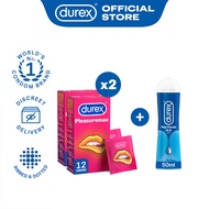 Durex Pleasuremax Ribbed & Dotted Condoms | Durex Play Classic Lube 50ML