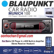 BLAUPUNKT MUNICH 100 FM/CD/USB/SD/BLUETOOTH SINGLE DIN PLAYER