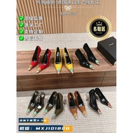 Saint Laurent New Style Gem Metal Buckle High Heel Shoes Elegant Charming Sexy ysl Gem High Heel San