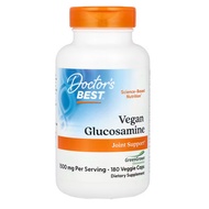 Doctor's Best, Vegan Glucosamine with GreenGrown Glucosamine, 1500 mg, 180 Vcaps, Vegan / Vegetarian