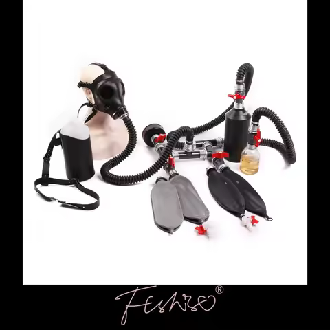 Ftshist Breathing Bottle Latex Breathing Bag Water Filter Negative Pressure Breath Control Choking G